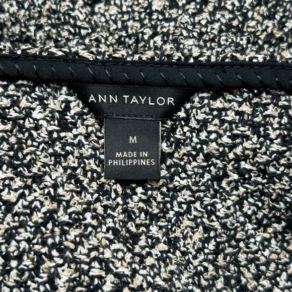 Ann Taylor Shimmer Tweed Crossover Top Size Medium - Picture 3 of 8
